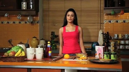 Gorgeous Rupal rubs Oranges on her Face