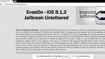 Iphone 5s/5c/5 ios 8.1.3 jailbreak Untethered Evasion for iPhone 6 & 6 plus