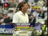 Waqar Younis Ending Ian Botham's Career