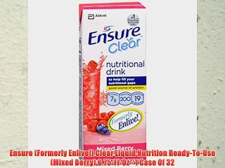 Ensure (Formerly Enlive!) Clear Liquid Nutrition Ready-To-Use (Mixed Berry) 6.75-Fl-Oz - 1