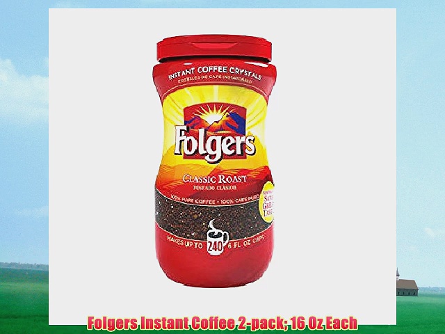 Folgers Instant Coffee 2-pack 16 Oz Each