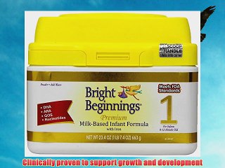 Bright Beginnings Premium Milk-Based Formula with Iron 23.4 Ounce