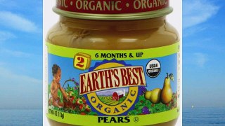 Earth's Best Organic Stage 2 Pears 4 Ounce (Pack of 12)