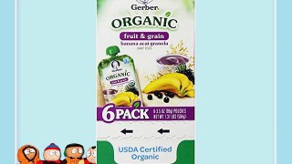 Gerber 2nd Foods Organic Pouch Banana Acai Granola 3.5 Ounce (Pack of 12)