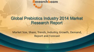 Global Prebiotics Industry Size, Share, Market Trends, Report 2014