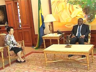 Audience accordée par Ali Bongo Ondimba au Président du Sénat gabonais