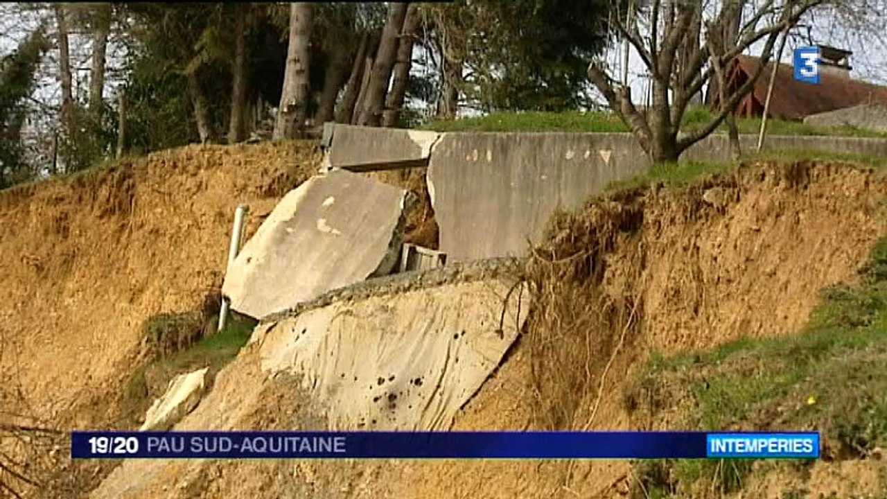 Glissement de terrain dans le Béarn