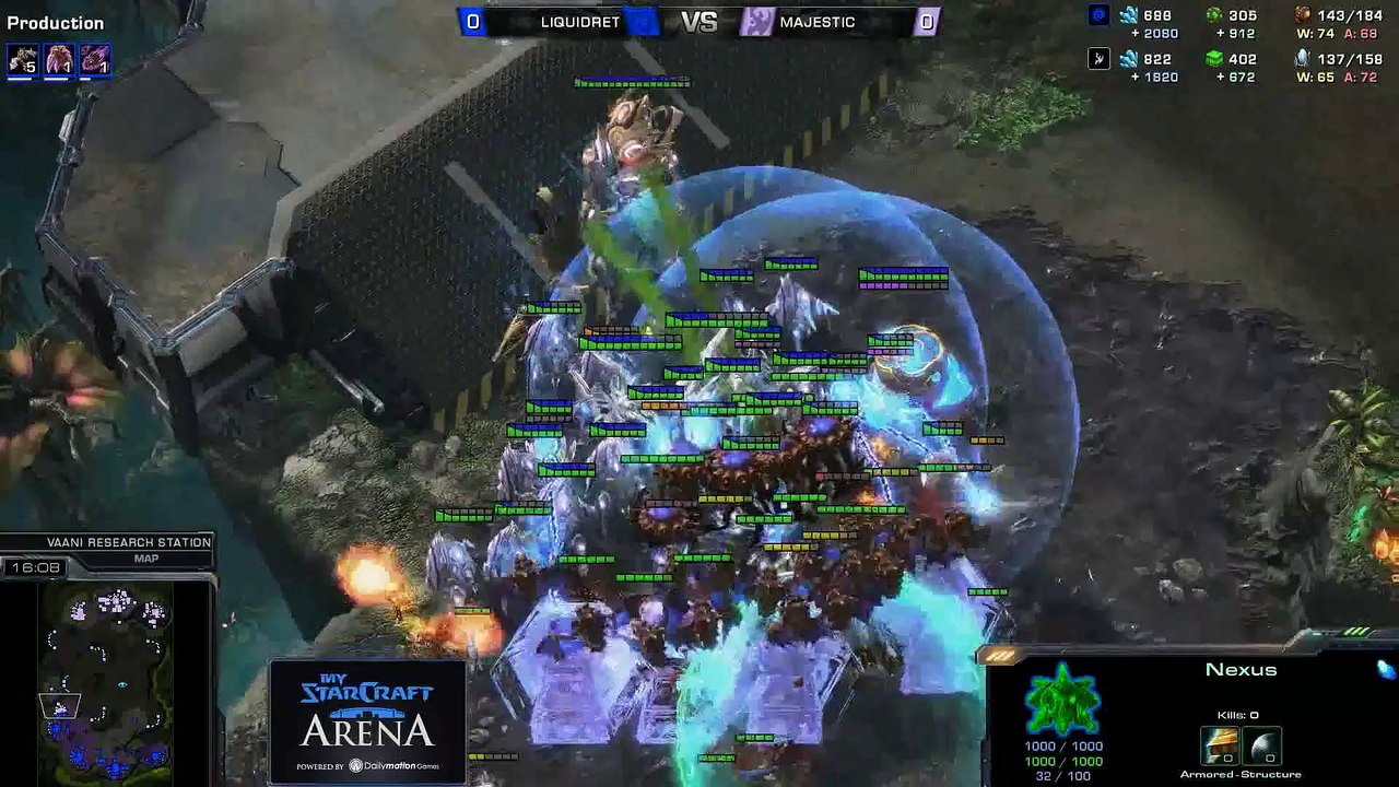 ret (Z) vs. Majestic (P) - MyStarCraft Arena #6 powered by Dailymotion StarCraft II Heart of the Swarm