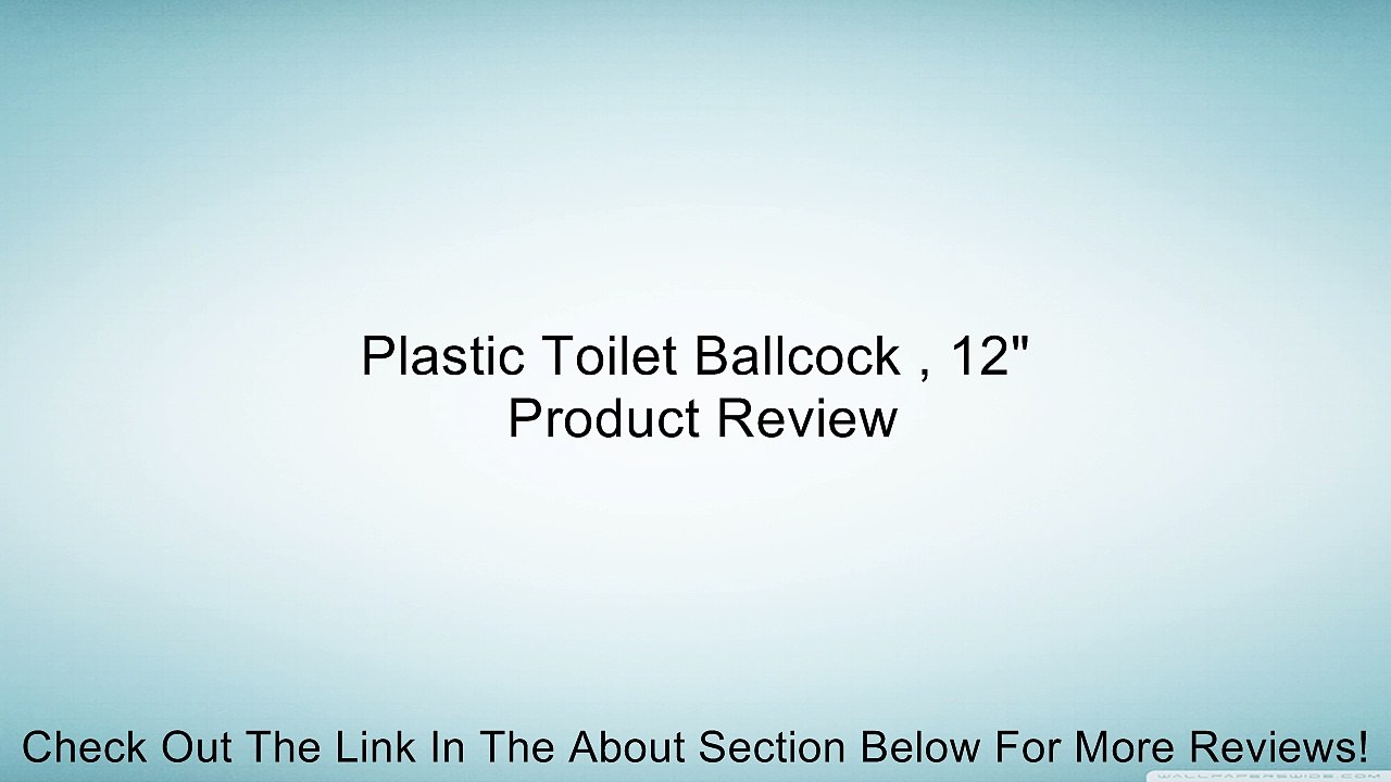 Plastic Toilet Ballcock , 12" Review