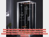 Steam Shower Unit With Rainfall Ceiling Shower Handheld Showerhead 6 Body Massage Jets Chromatherapy