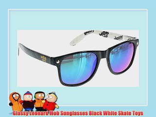 Glassy Leonard Mob Sunglasses Black White Skate Toys
