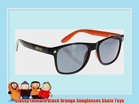 Glassy Leonard Black Orange Sunglasses Skate Toys