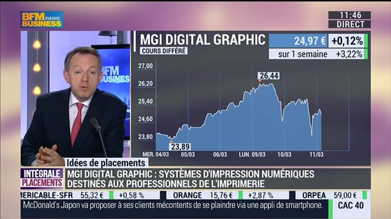 Idées de placement : Evolis, MGI Digital Graphic et Heurtey Petrochem - 11/03