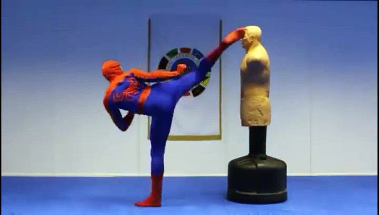 Super Spiderman taekwondo !!! Amazing !