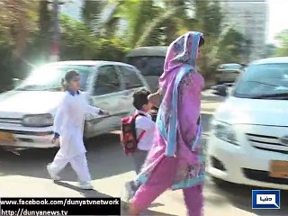 Dunya News - Karachi: Transport, schools, pump closed due to protest