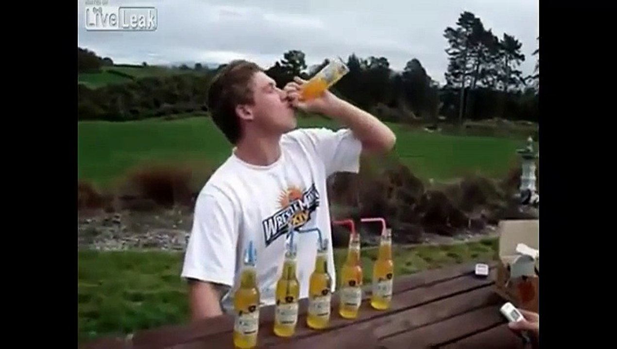 Boire 6 bières en 2 minutes ? Le croyez vous ?