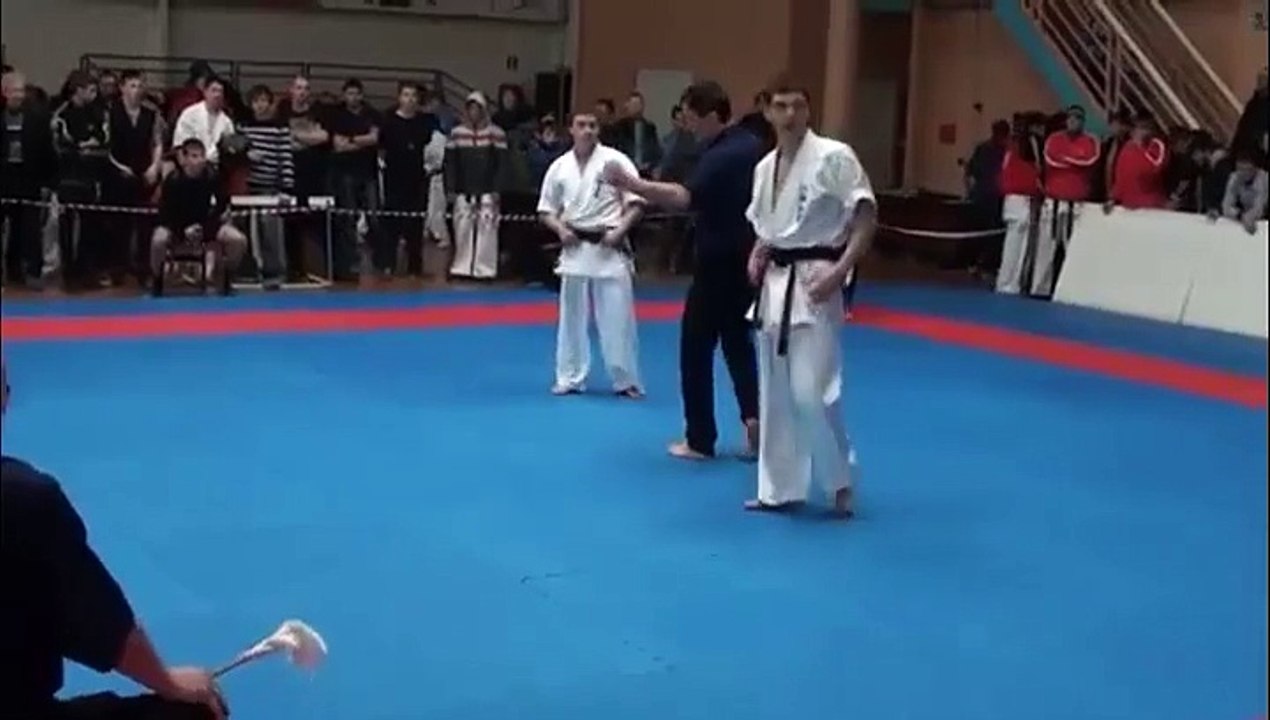 Un coup de maitre... Victoire par KO suite à un coup de pied retourné