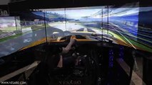 Top du Top ! Simulateur de conduite avec 3 écrans OLED 55 pouces incurvés !