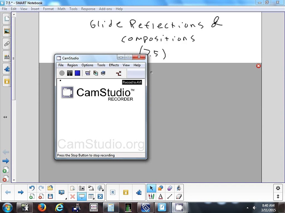 7.5 Glide Reflections & Compositions 3-11-15