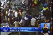 Cámaras de seguridad captan balacera y volcamiento en Guayaquil