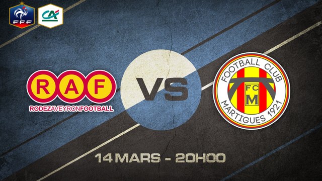 Samedi 14 mars à 20h00 - Rodez AF - FC Martigues - CFA C