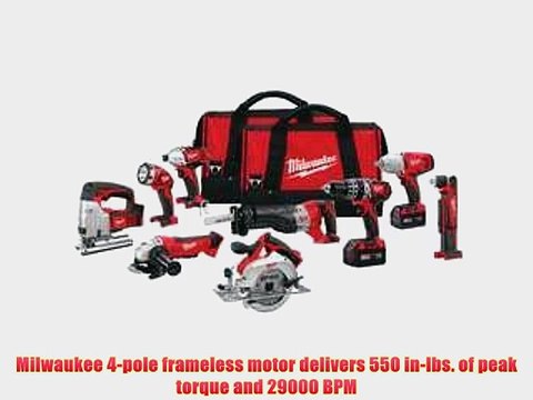 Milwaukee 2696-29 18V Cordless M18 Lithium-Ion 9-Tool Combo Kit