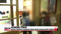 Korean children's academic stress levels among world's highest
