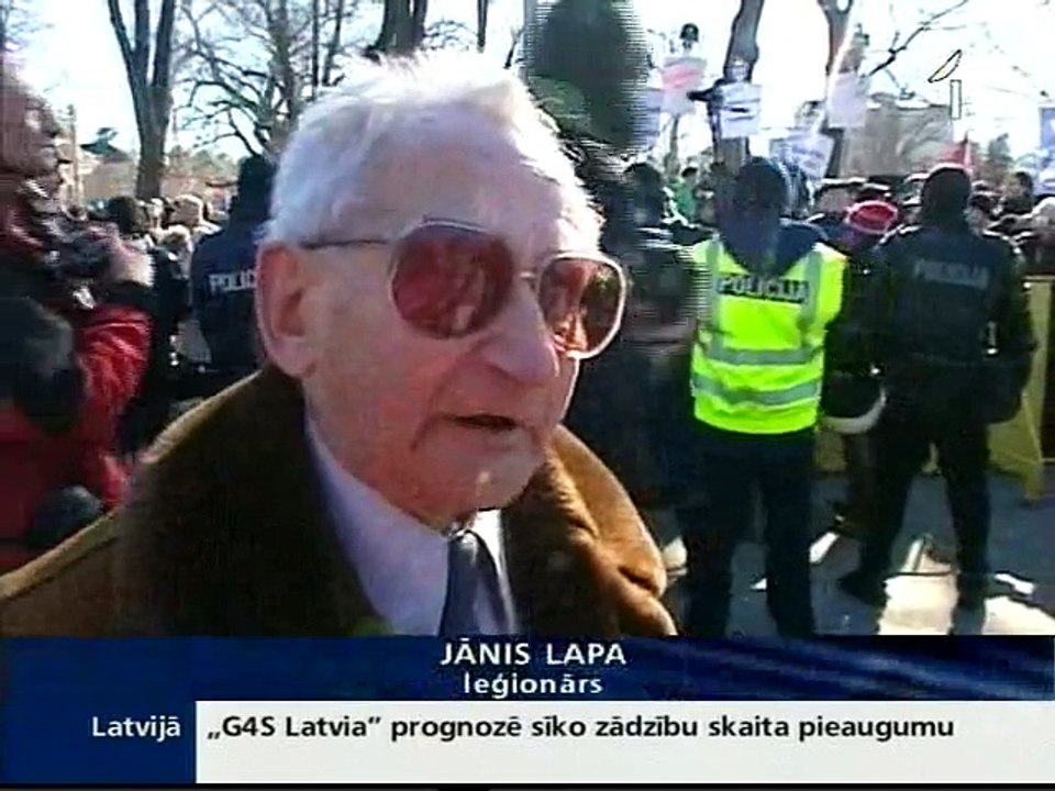 Латвия 16 марта Рига шествие легионеров