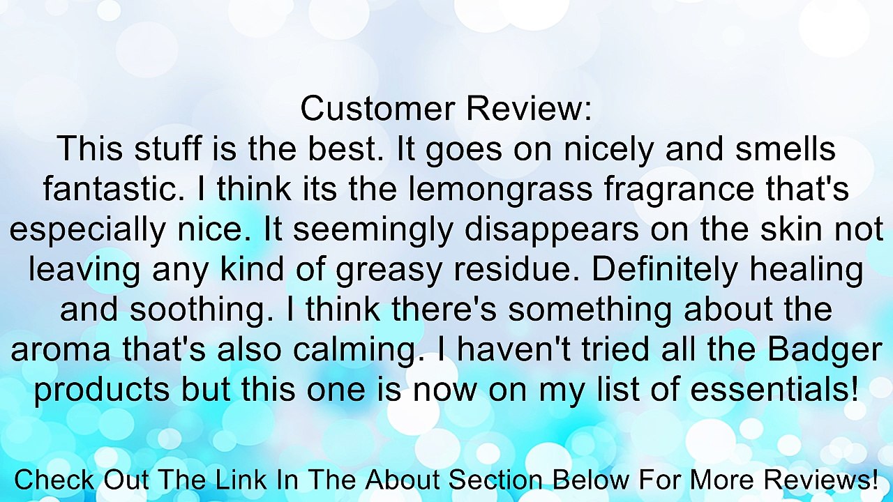 Badger - Sore Joint Rub Arnica Blend Review