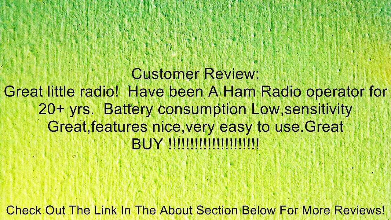 Sangean ATS-505P FM Stereo/MW/LW/SW PLL Synthesized World Receiver Review