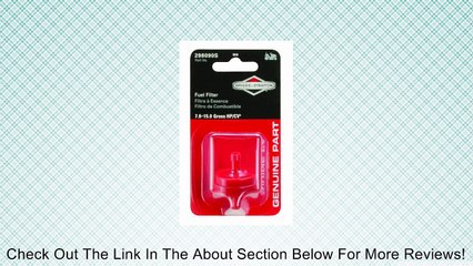 Briggs & Stratton Fuel Filter 150 Micron 5018K Review