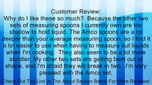 Amco 4-Piece Stainless-Steel Measuring Spoon Set Review