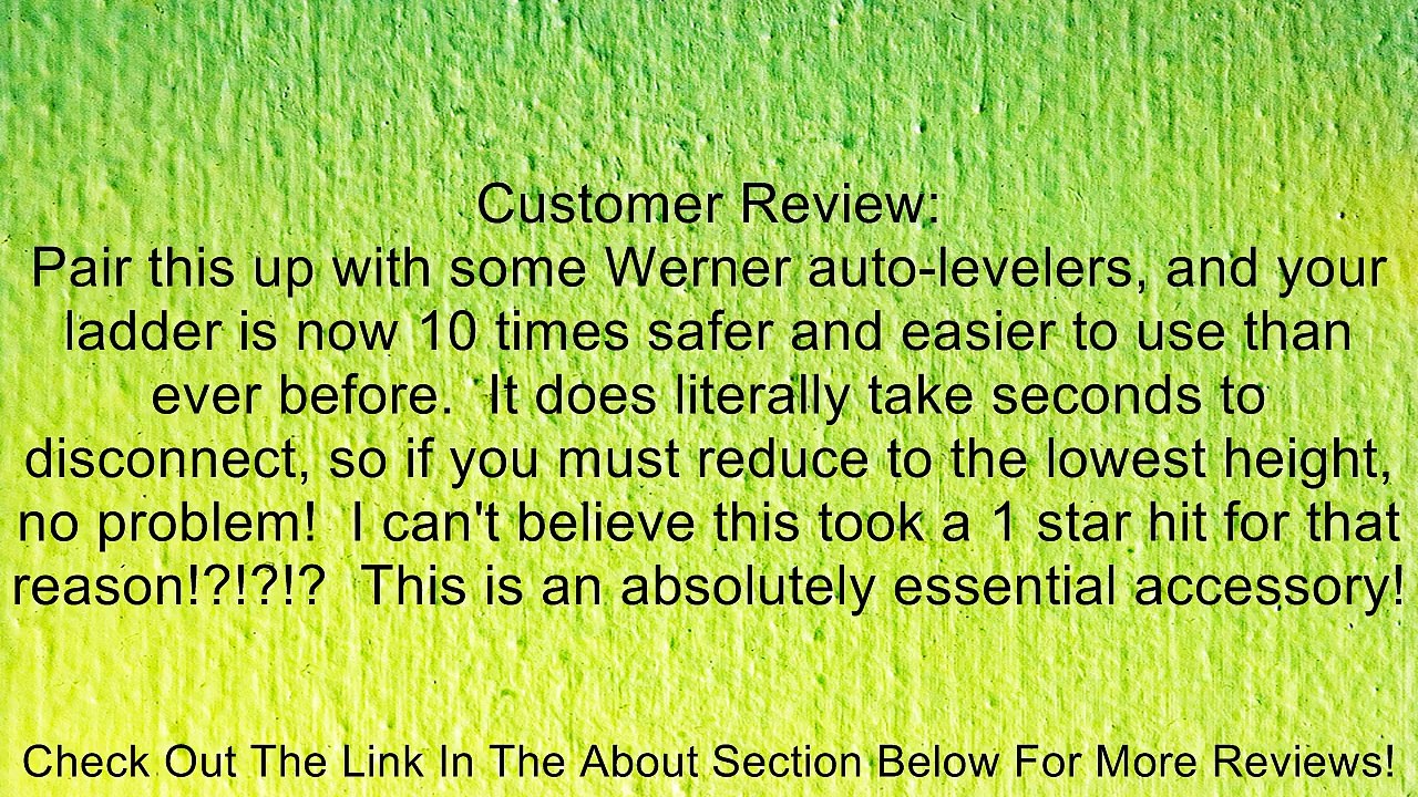 Werner AC78 Quickclick Stabilizer Review