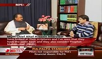 Altaf Hussain expressing his views on Ahmadis - Point Blank with Luqman
