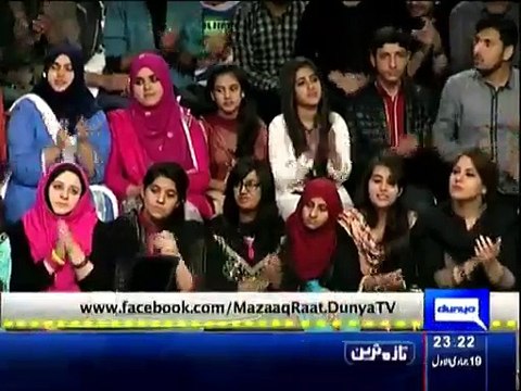 Mazaaq Raat - 11th March 2015 On Dunya News Mazaq raat 11-Mar-2015
