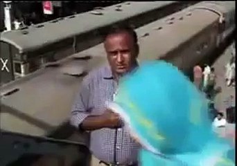 Man doing funny Reporting