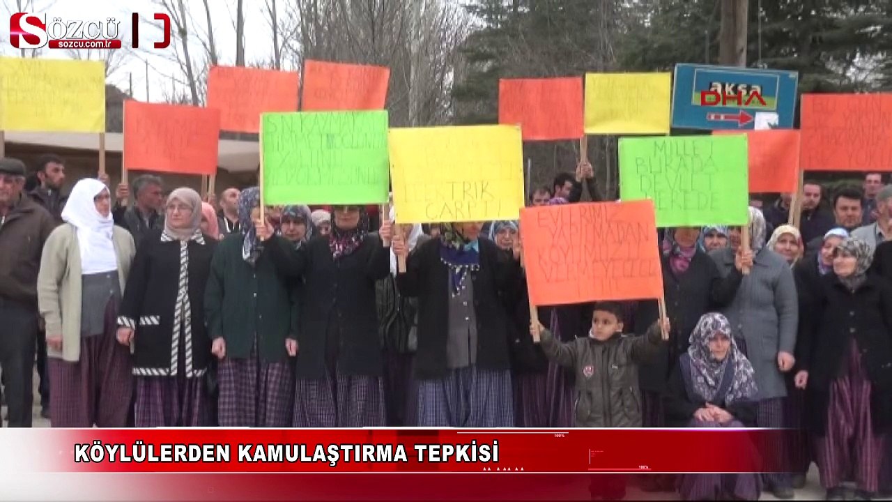 Köylülerden 'acil kamulaştırma' tepkisi