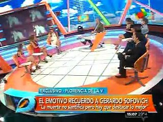 Pronto.com.ar - Florencia de la V recuerda a Gerardo Sofovich