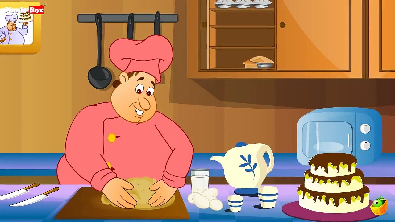 Pat A Cake - English Nursery Rhymes - Cartoon - Animated Rhymes For Kids