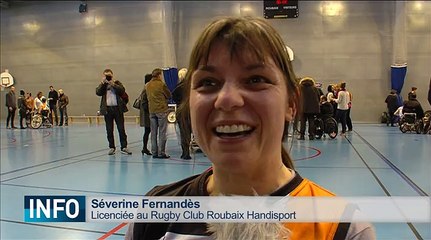 Handisport "l'ovalie" dans un fauteuil