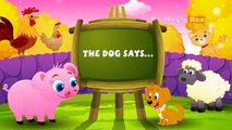 The Dog Says Bow Wow - English Nursery Rhymes - Cartoon - Animated Rhymes For Kids
