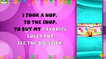 Lolly Pop - Karaoke Version With Lyrics - Cartoon - Animated English Nursery Rhymes For Kids