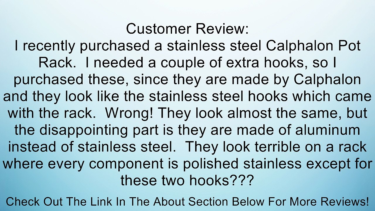 Calphalon Single Pot Rack Hooks, Set of 2 Review