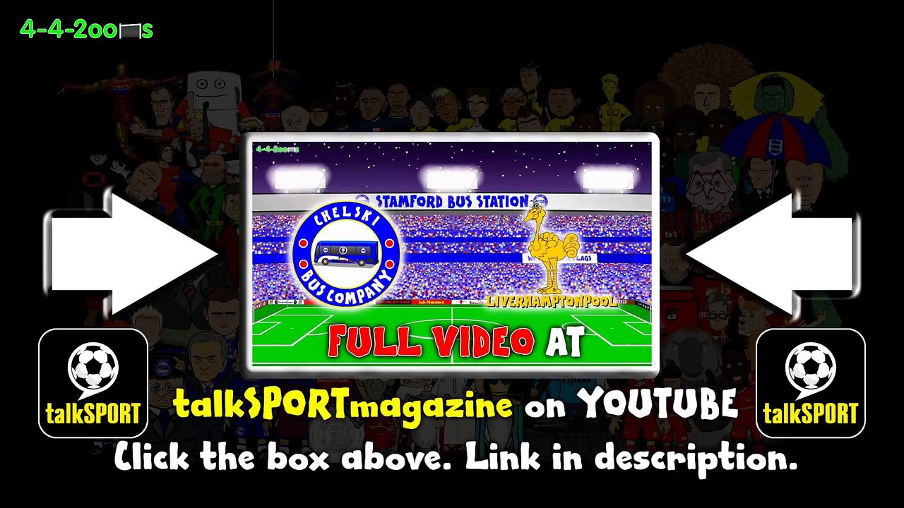 DIEGO COSTA STAMPS Chelsea FC vs Liverpool FC 1-0 (League Cup Semi-Final Cartoon 27.1.15)