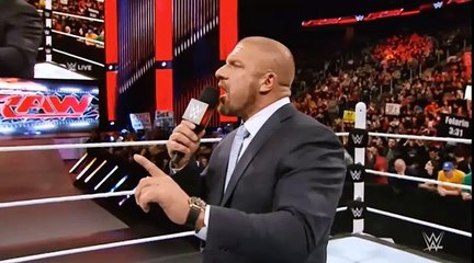 RTL9 RAW TRIPLE H PARLE DE STING
