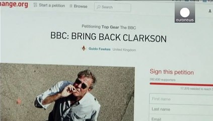 Top Gear, in 350mila firmano petizione a favore di Jeremy Clarkson
