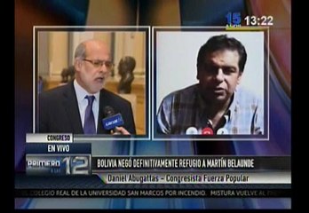 Martín Belaunde Lossio: Abugattás le pide a Dios “acabar con novela" de ex asesor