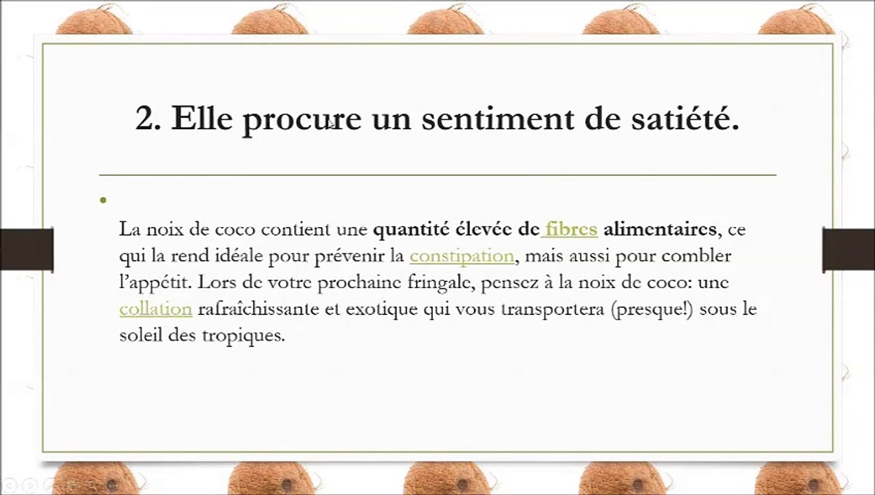 5 bienfaits de la noix de coco ( coconut)