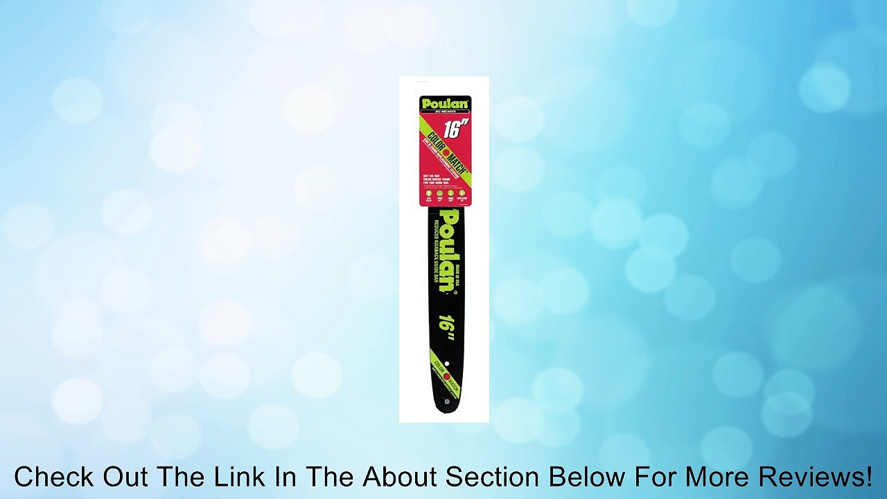 Poulan #044370 16" Guide Bar Review