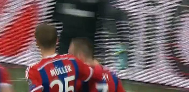 Goal Ribery F. - Bayern Munich 3 - 0 Shakhtar - Champions League - Play Offs - 11/03/2015